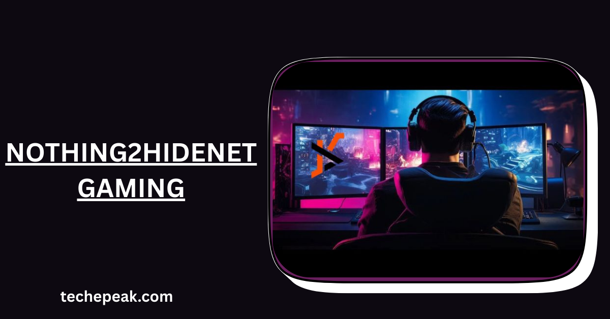 Nothing2HideNet Gaming dashboard showing server options and latency metrics