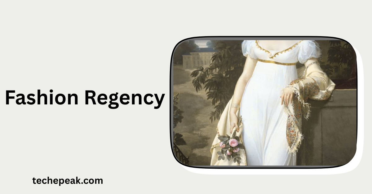 Fashion Regency historical gown showcasing 19th-century elegance