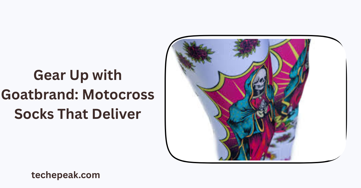 Motocross socks designed by Goatbrand for ultimate comfort and durability