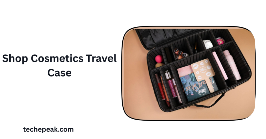 shop cosmetics travel case for organized makeup and beauty essentials while traveling