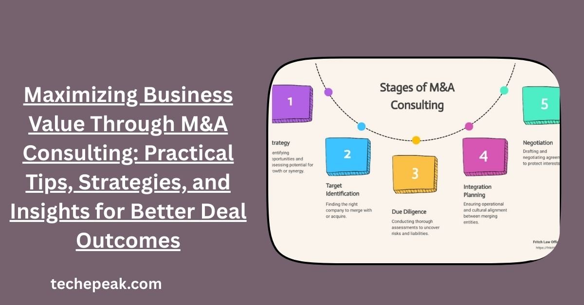 Maximizing business growth through M&A consulting