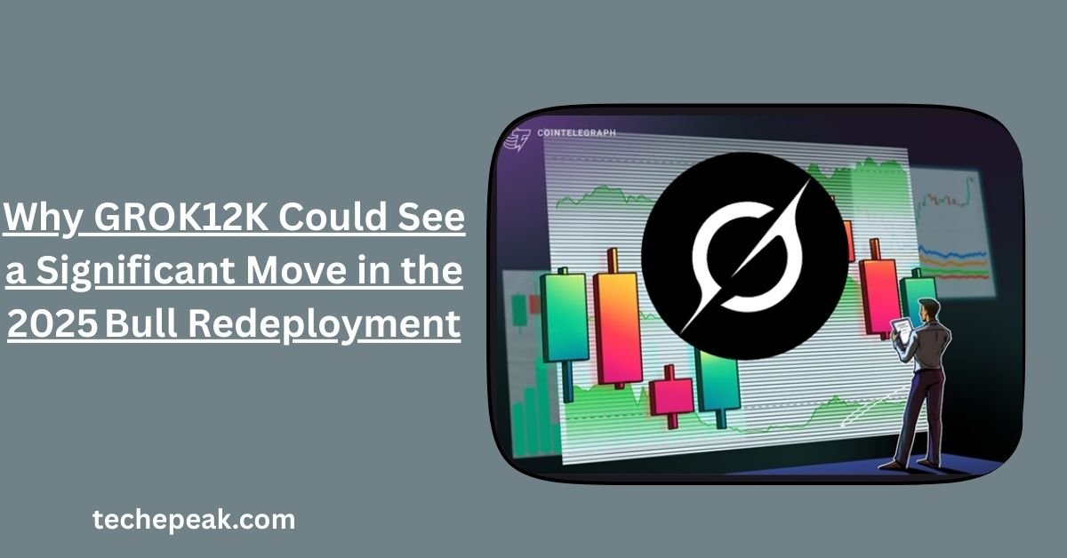 GROK12K AI-DeFi token concept showing growth trends and ecosystem development.