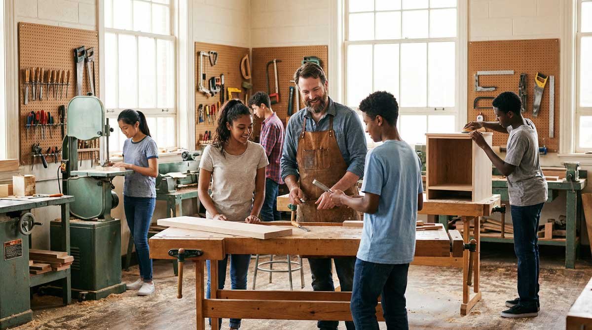 CCSD Woodshop with Mr. Thomas