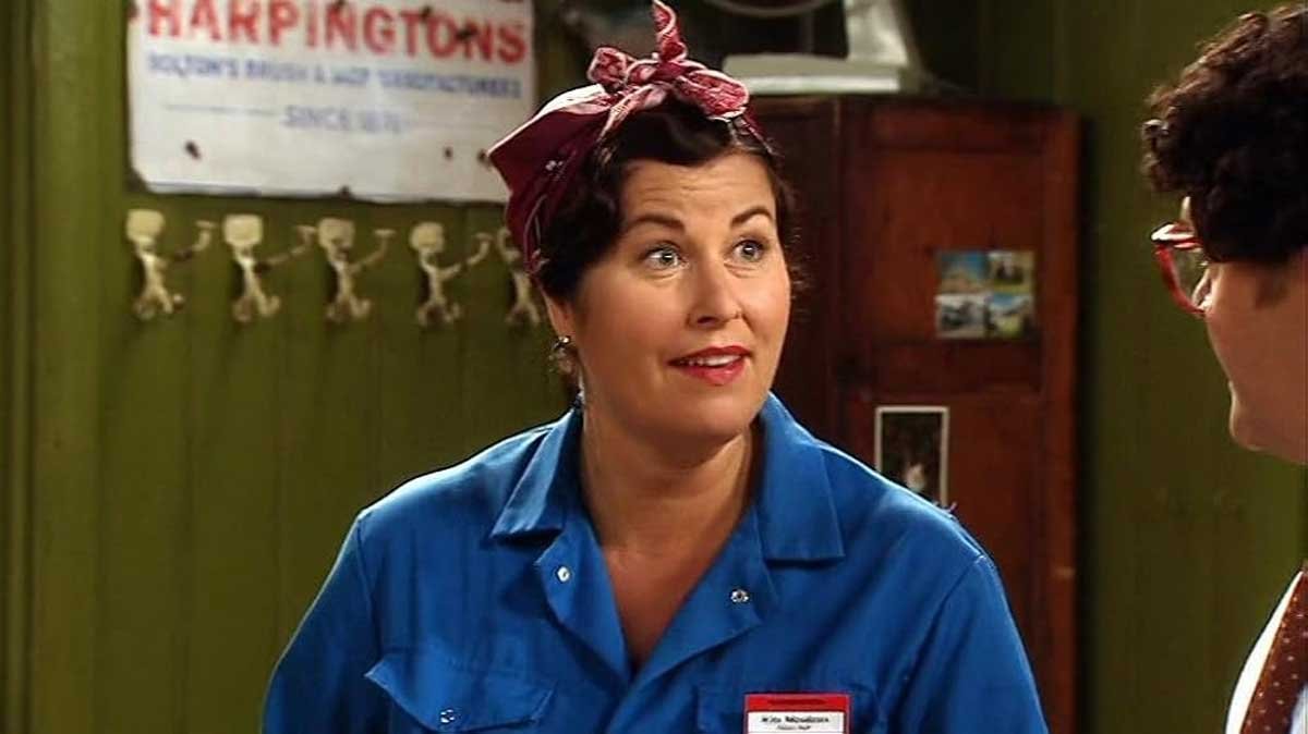 Liza Tarbuck and David Bowie