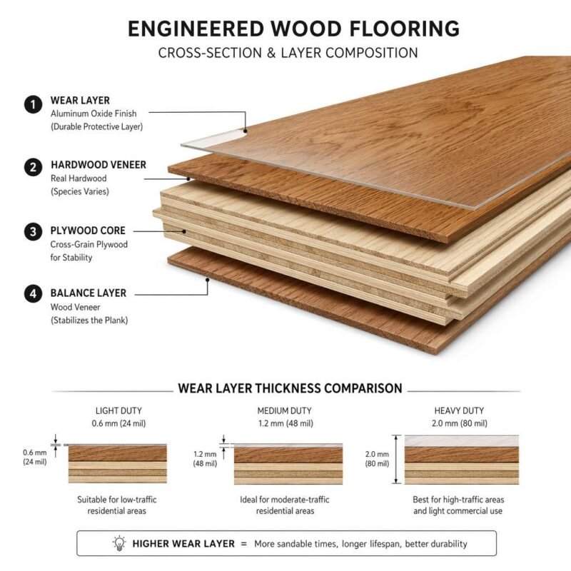 wear layer durability and refinishing